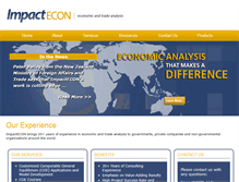 Tablet Screenshot of impactecon.com